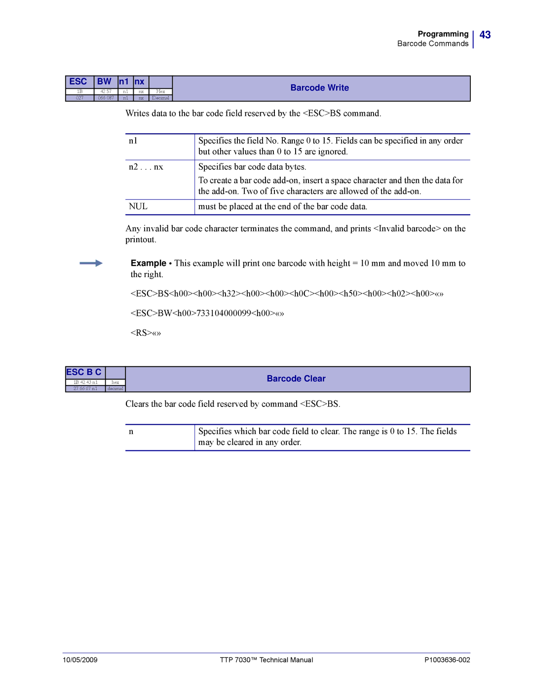 Zebra Technologies TTP 7030 technical manual Add-on. Two of five characters are allowed of the add-on 