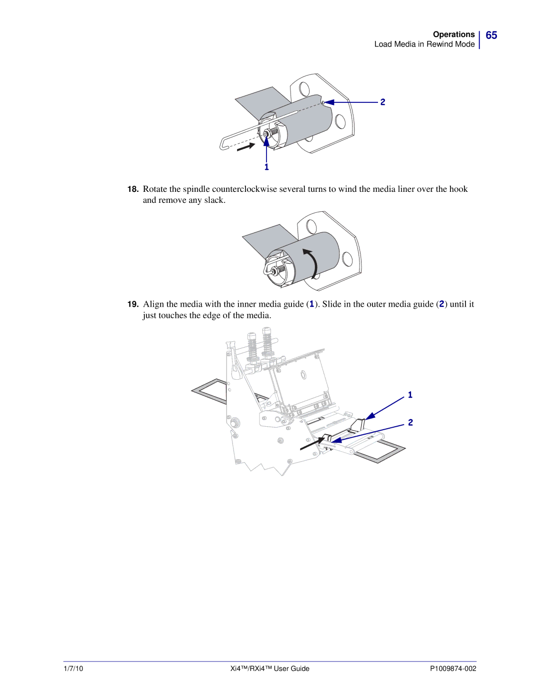 Zebra Technologies 14080100200, RXI4TM, 17080100200, 22080100000, 17280100000, 17080100000, 11680100001 manual Operations 