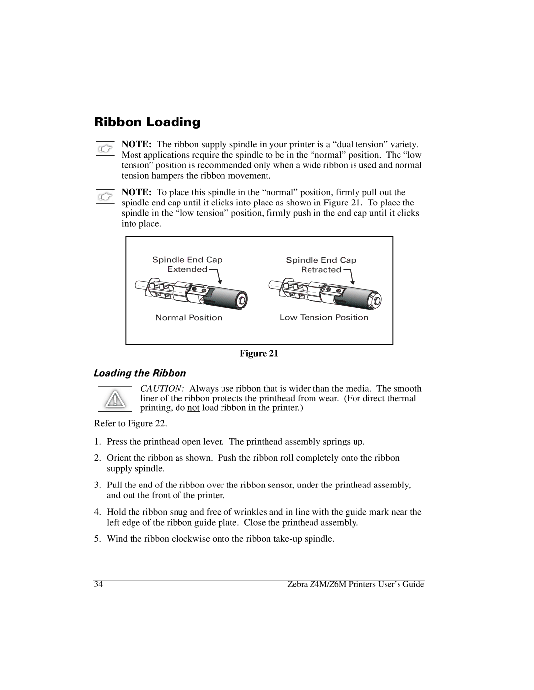 Zebra Technologies Z6M manual 5LEERQ/RDGLQJ, RDGLQJWKH5LEERQ 