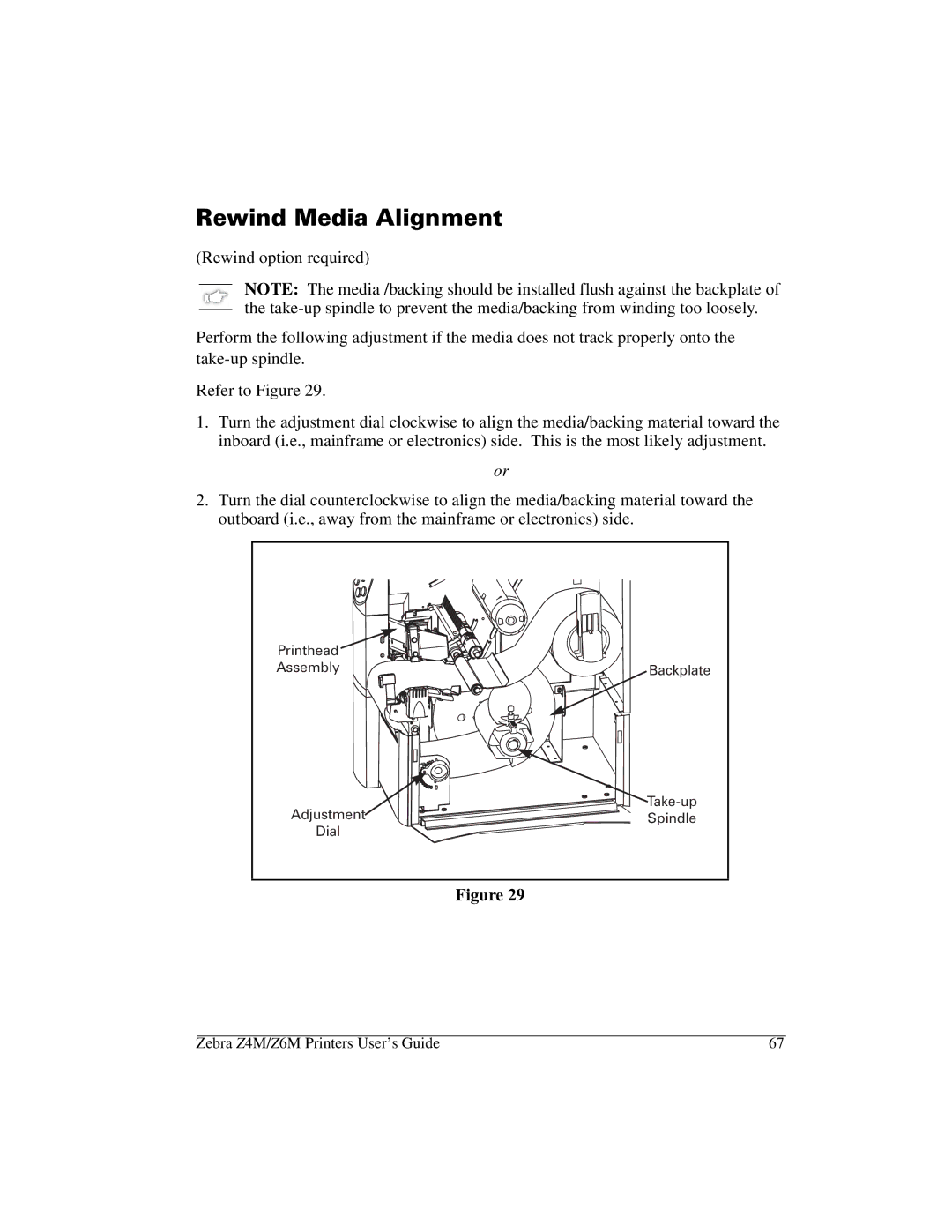 Zebra Technologies Z6M manual 5HZLQG0HGLD$OLJQPHQW 