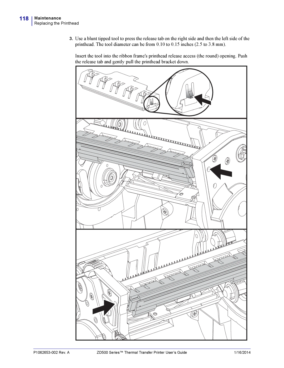 Zebra Technologies ZD500 manual 118 