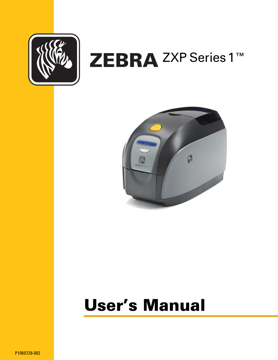 Zebra Technologies zebra zxp series 1 user manual User’s Manual 