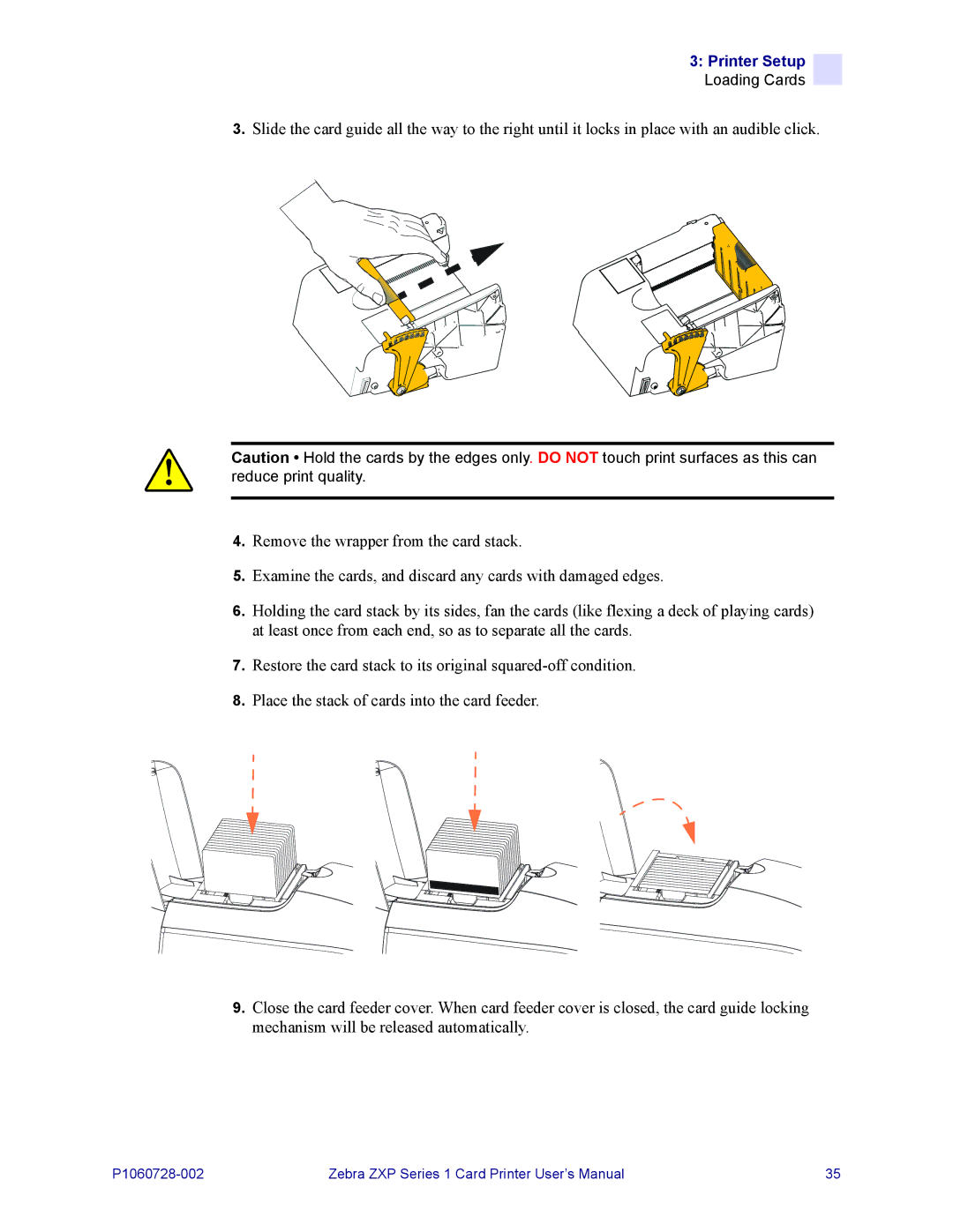 Zebra Technologies zebra zxp series 1 user manual Loading Cards 