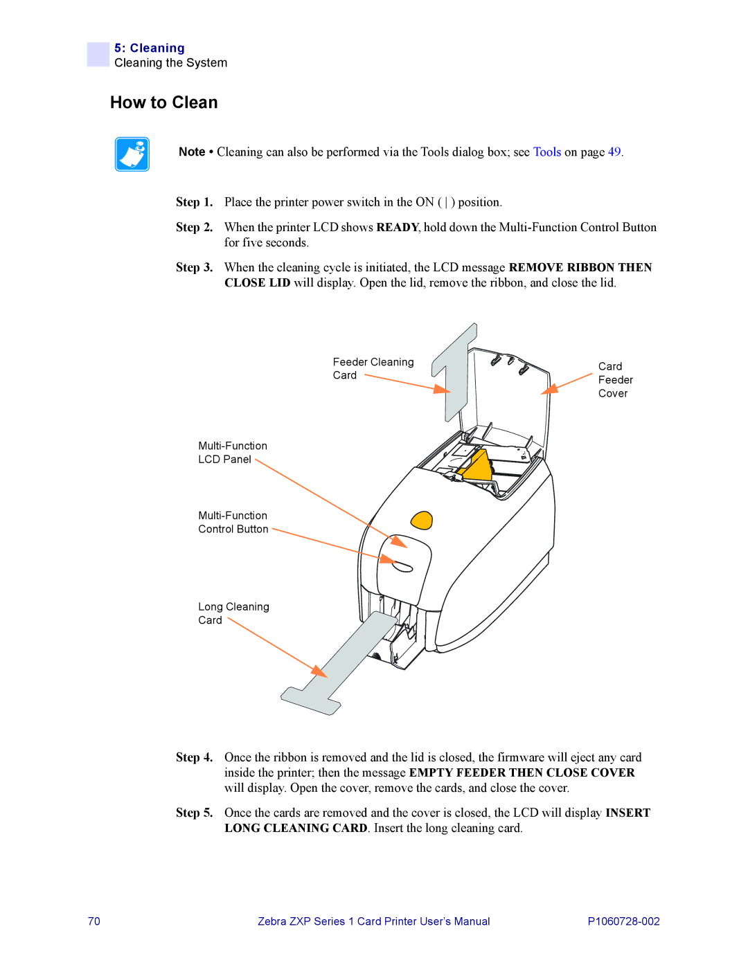 Zebra Technologies zebra zxp series 1 user manual How to Clean 