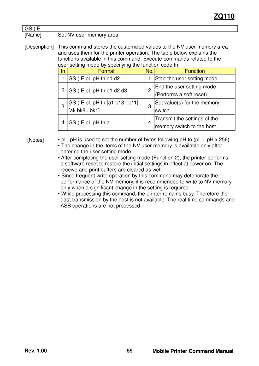 Zebra Technologies ZQ110 manual 