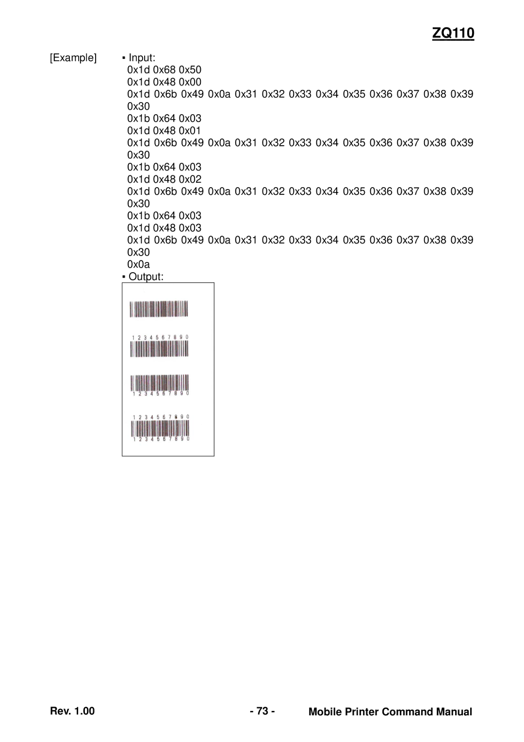 Zebra Technologies ZQ110 manual 