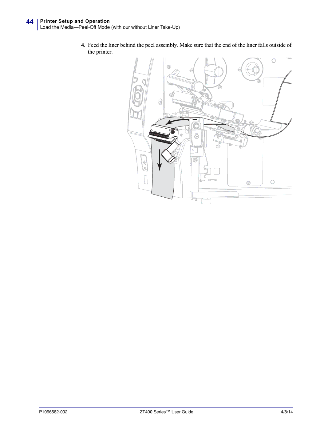 Zebra Technologies ZT400 manual Printer Setup and Operation 