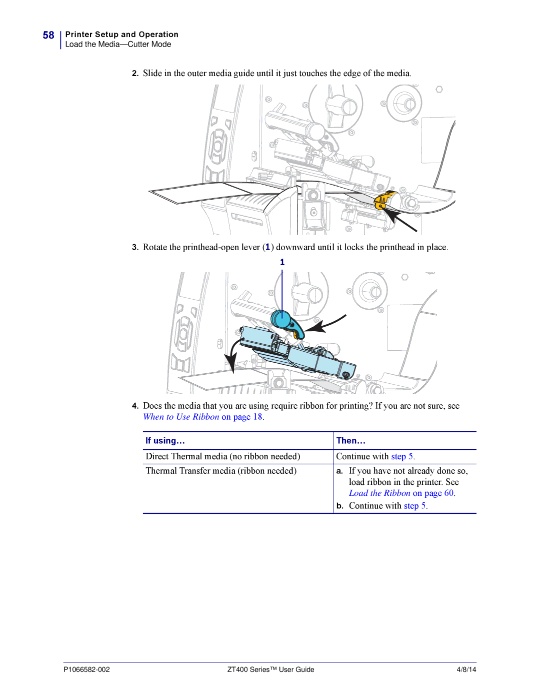 Zebra Technologies ZT400 manual If you have not already done so 