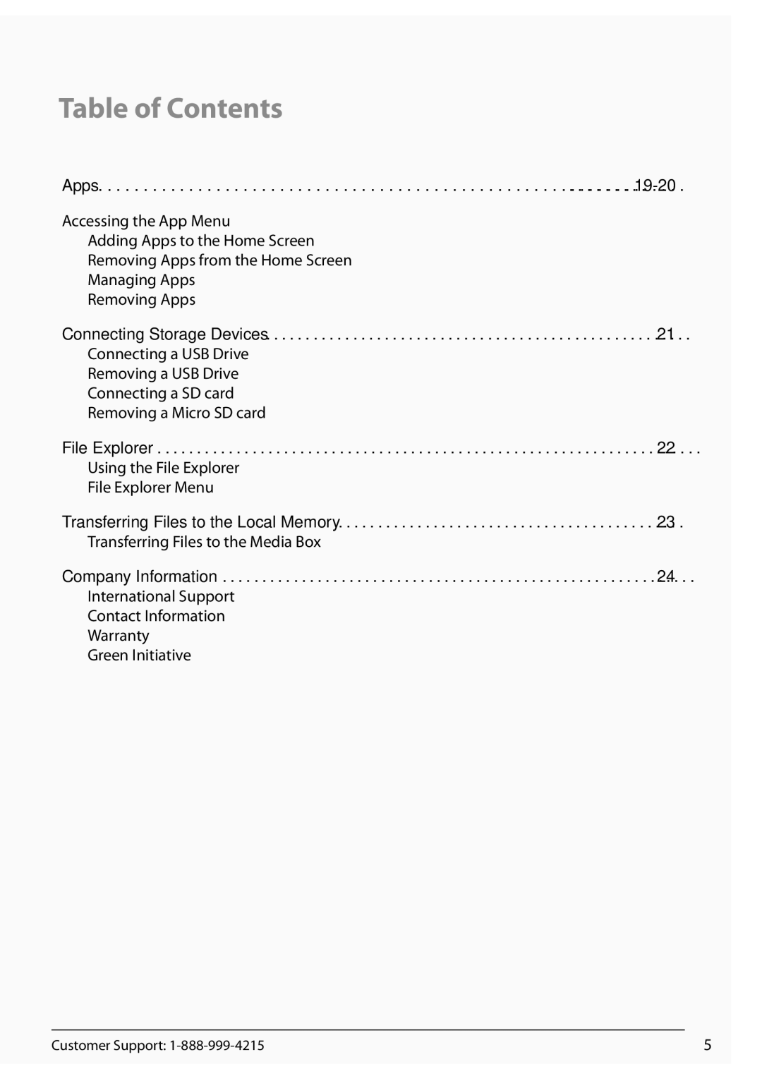 Zeki TAB803B manual Connecting Storage Devices, Using the File Explorer File Explorer Menu, Company Information 