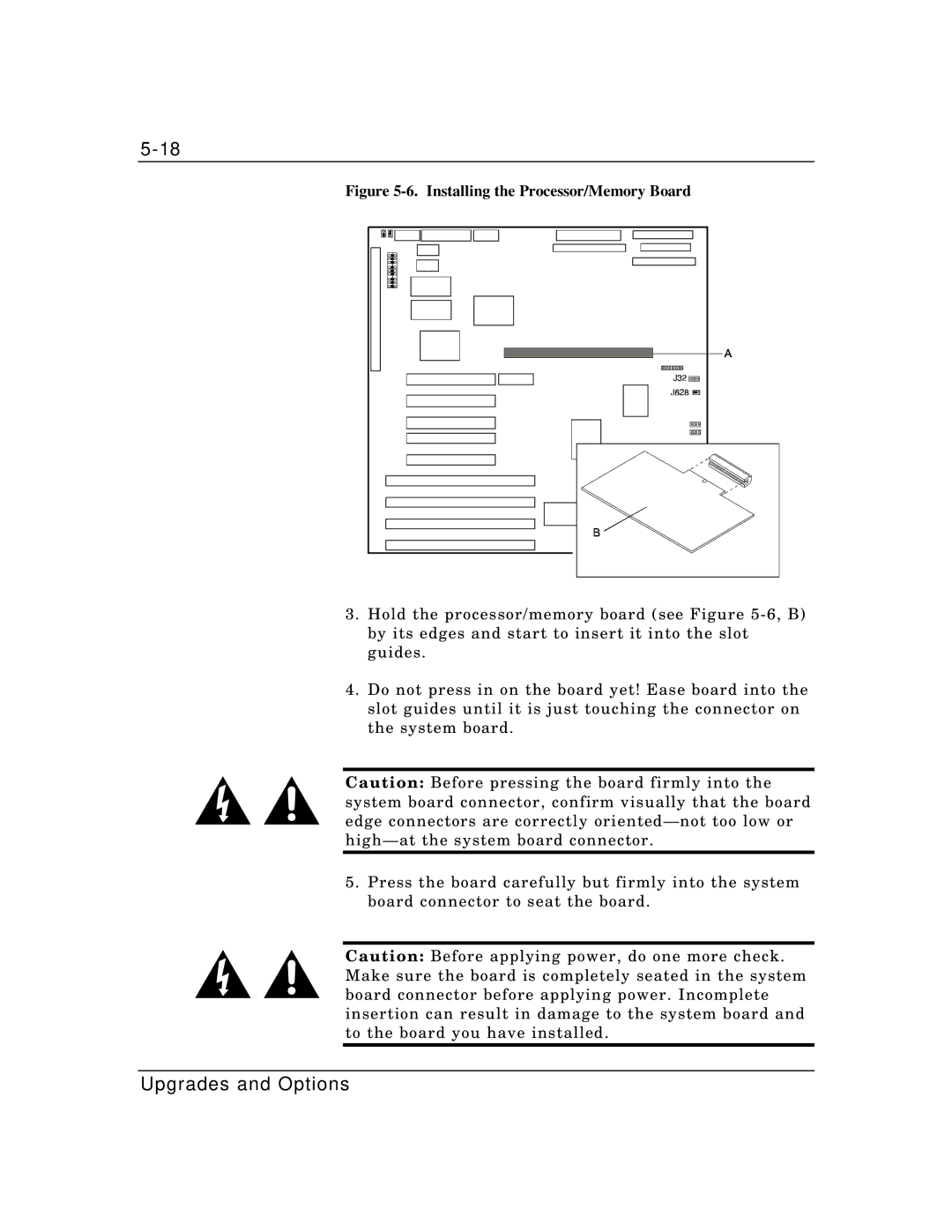 Zenith Data Systems MT2000 manual Installing the Processor/Memory Board 