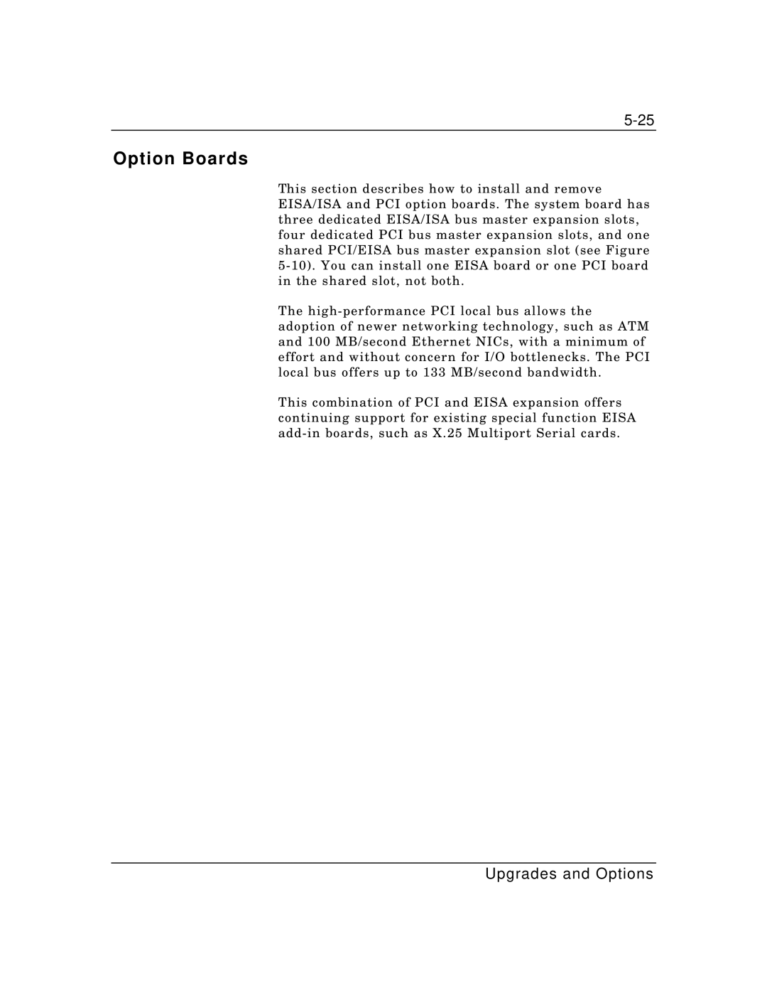 Zenith Data Systems MT2000 manual Option Boards 