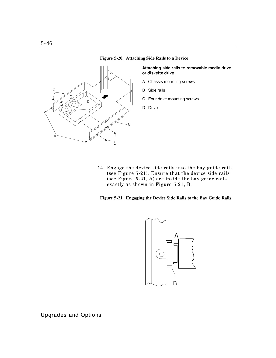 Zenith Data Systems MT2000 manual Attaching Side Rails to a Device 