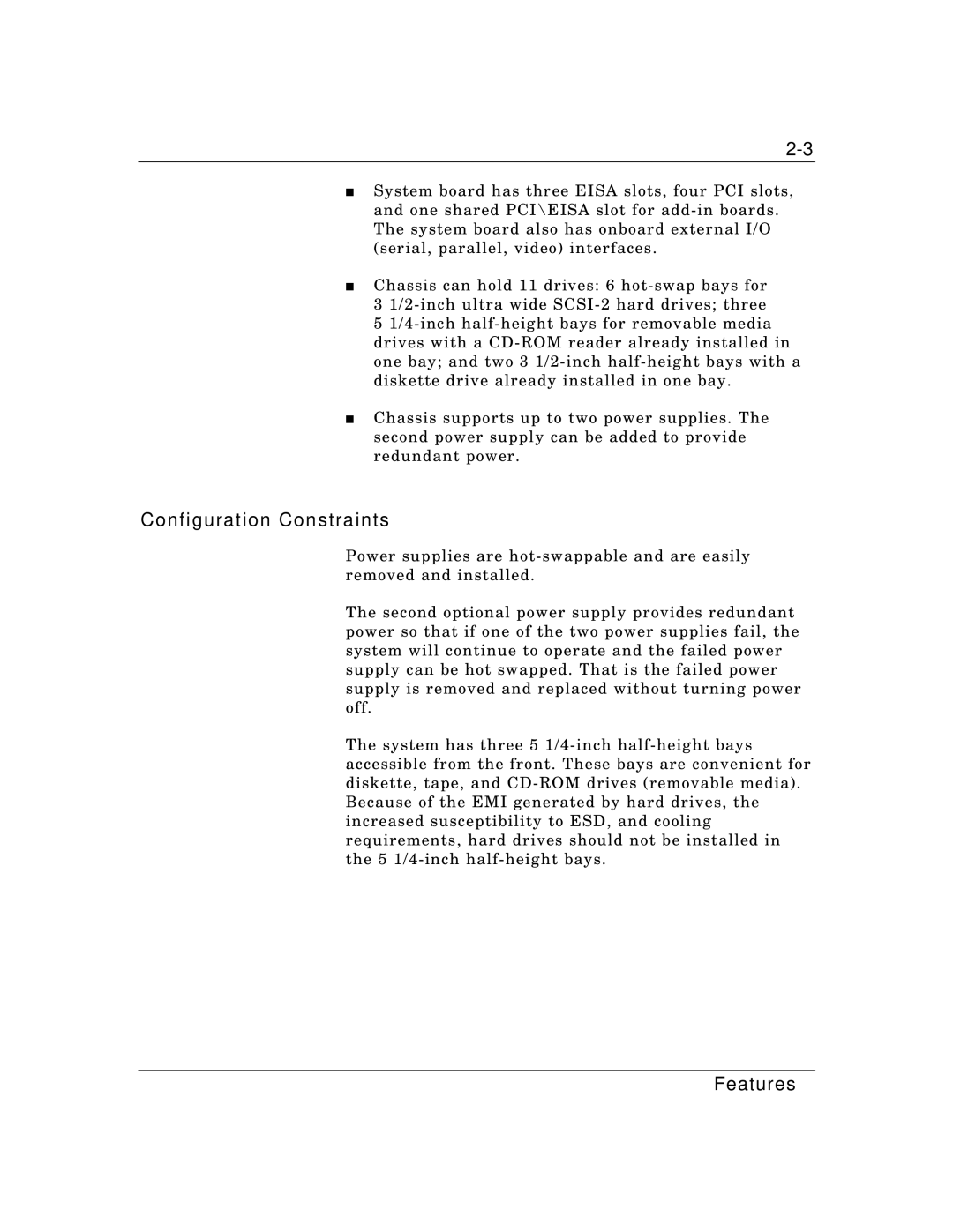 Zenith Data Systems MT2000 manual Configuration Constraints 