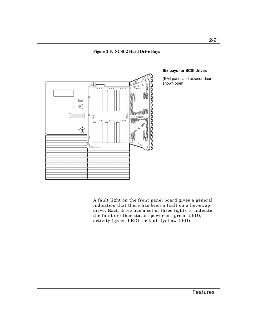 Zenith Data Systems MT2000 manual SCSI-2 Hard Drive Bays, Six bays for Scsi drives 