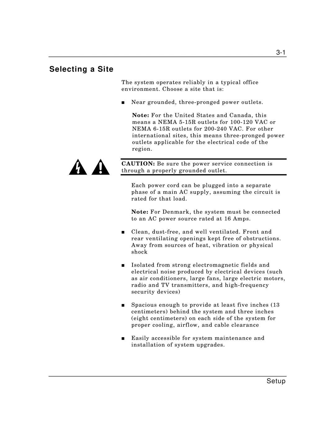 Zenith Data Systems MT2000 manual Selecting a Site 