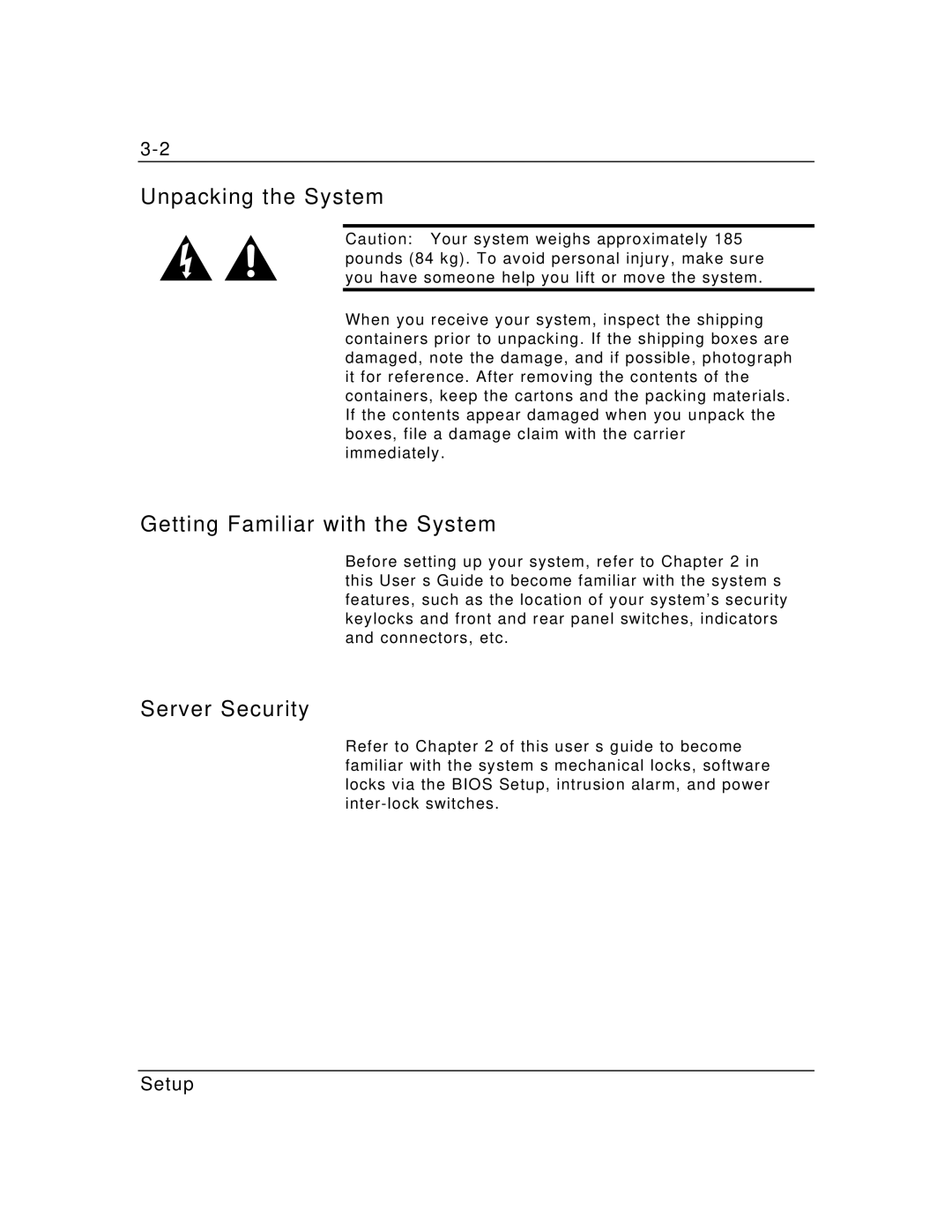 Zenith Data Systems MT2000 manual Unpacking the System, Getting Familiar with the System 