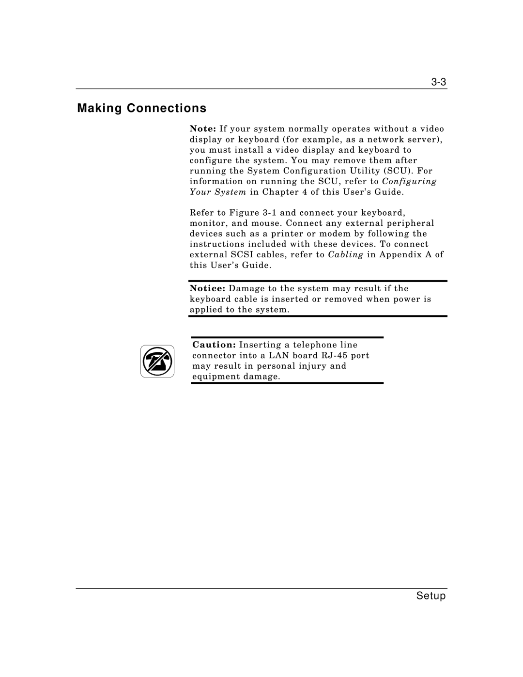 Zenith Data Systems MT2000 manual Making Connections 