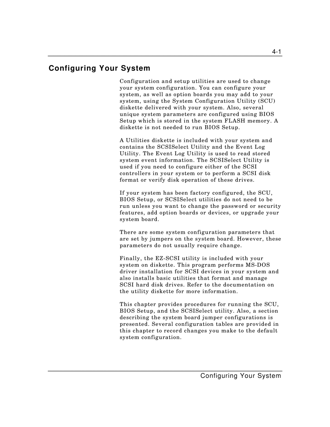 Zenith Data Systems MT2000 manual Configuring Your System 