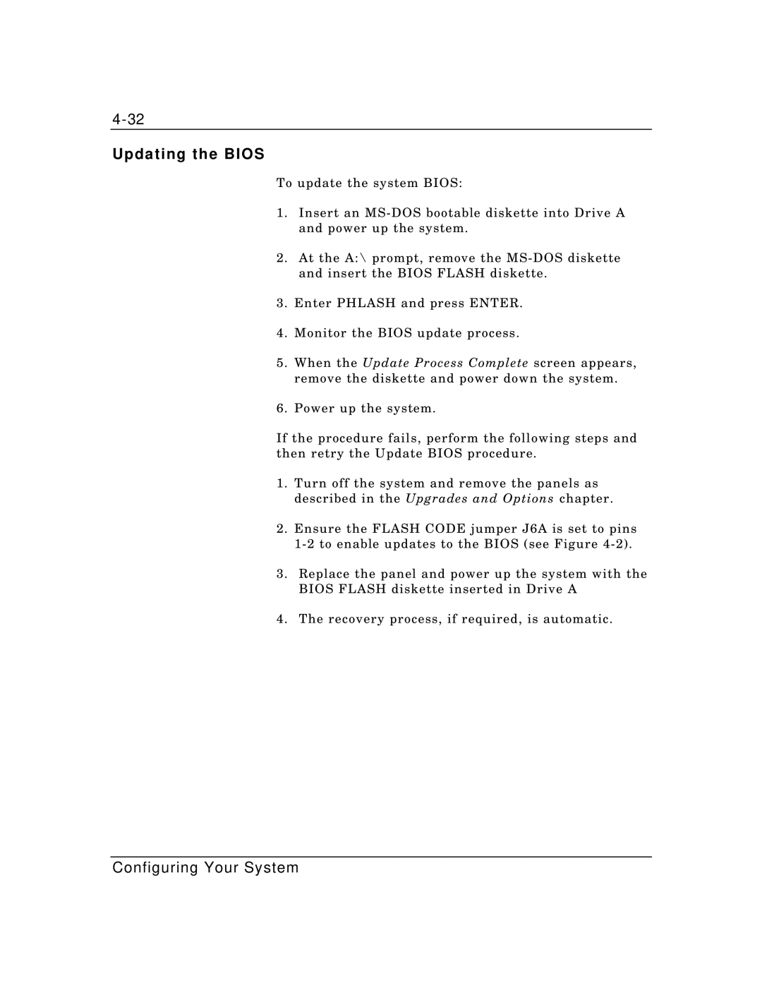 Zenith Data Systems MT2000 manual Updating the Bios 