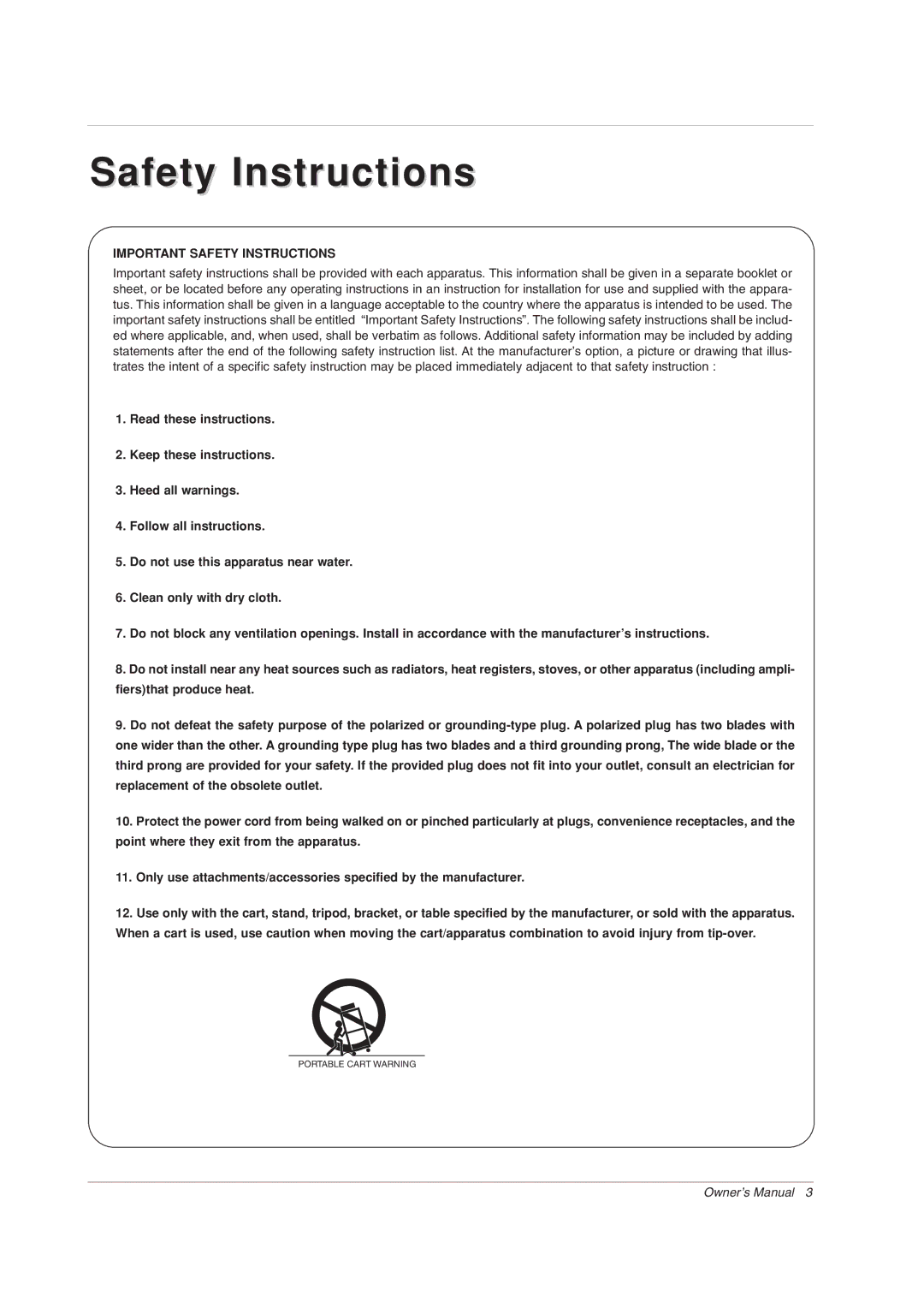 Zenith Z56DC1D, Z52DC2D, Z62DC1D warranty Safety Instructions 