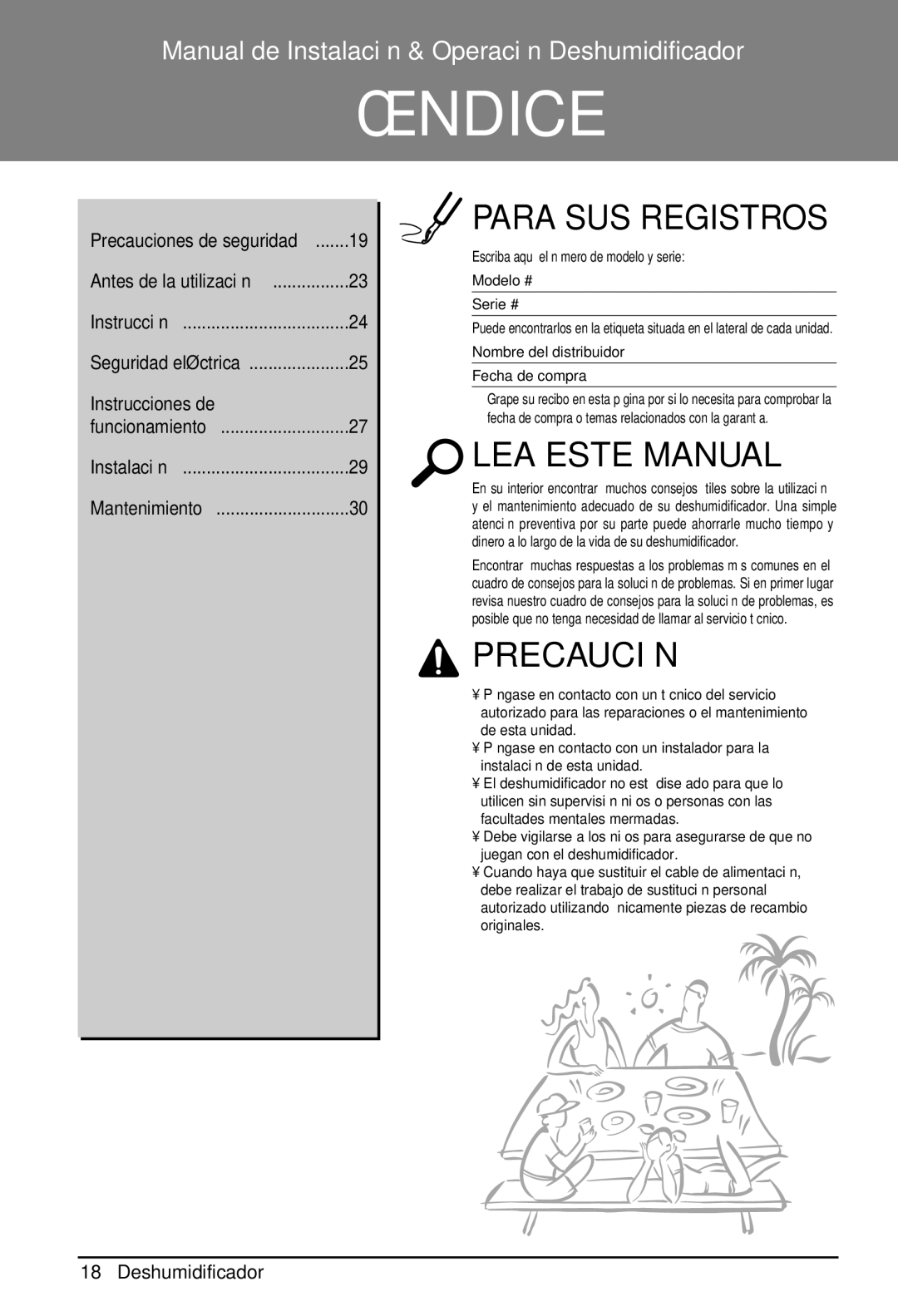 Zenith ZD309 owner manual Índice 