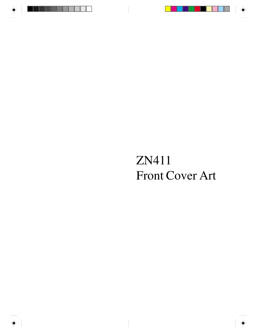 Zenith ZN-411 manual ZN411 Front Cover Art 