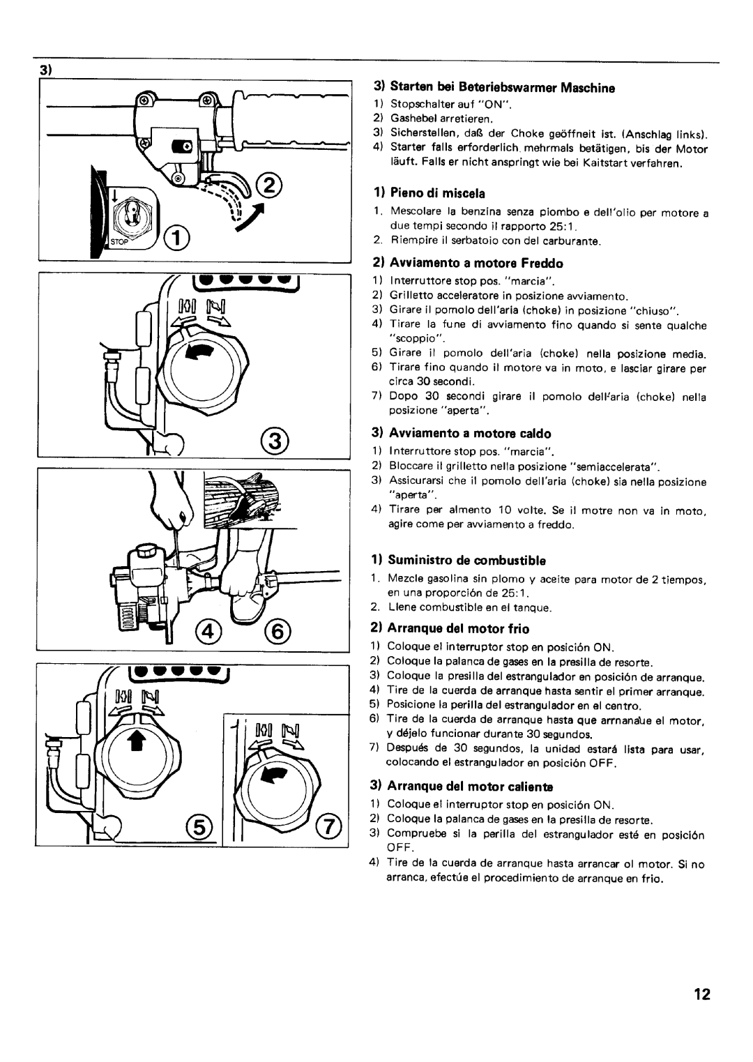 Zenoah BC254E, BC174E manual 