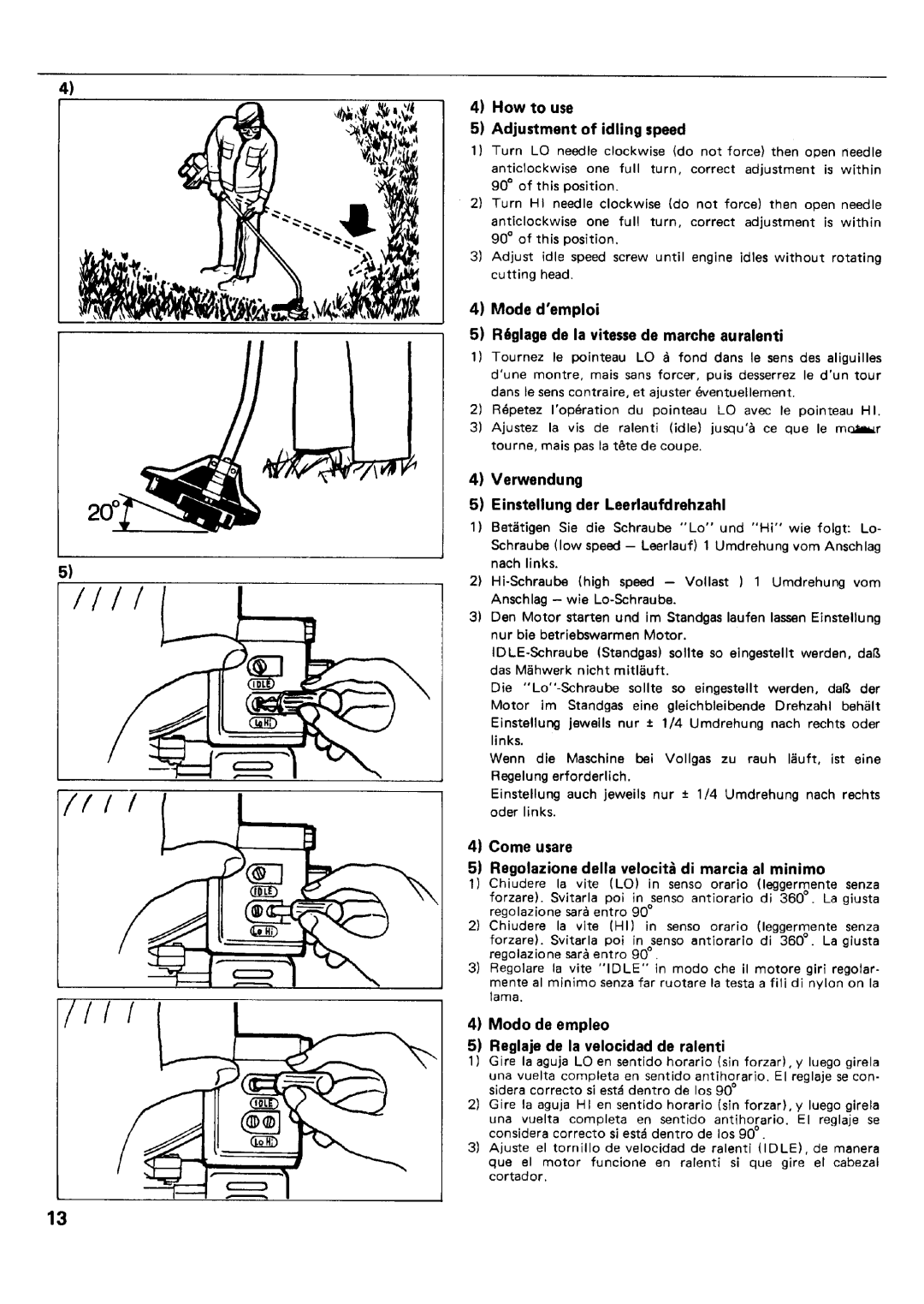 Zenoah BC174E, BC254E manual 