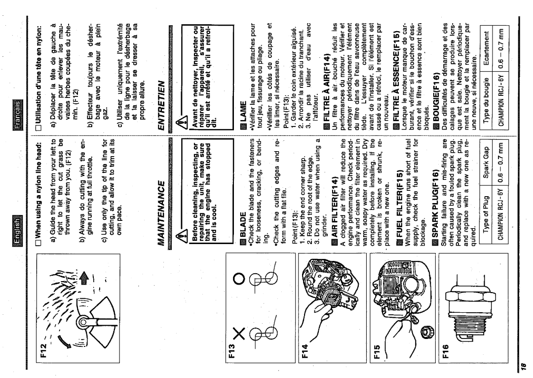 Zenoah BC2200DL manual 