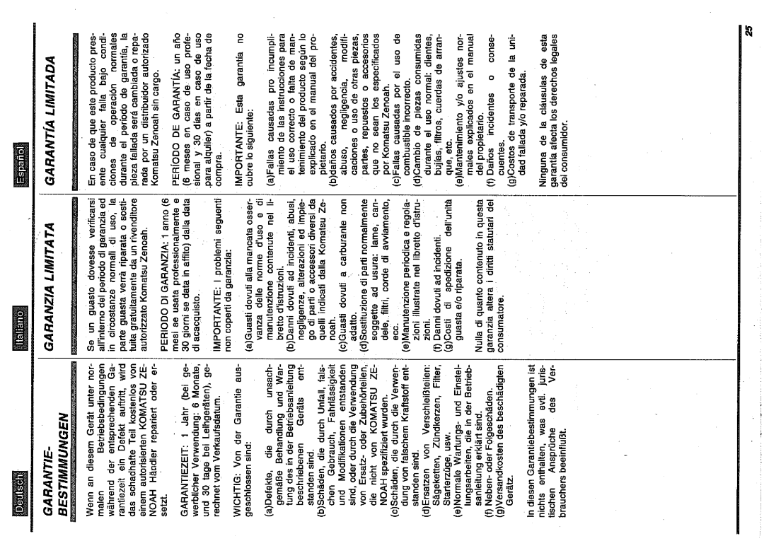 Zenoah BC2200DL manual 