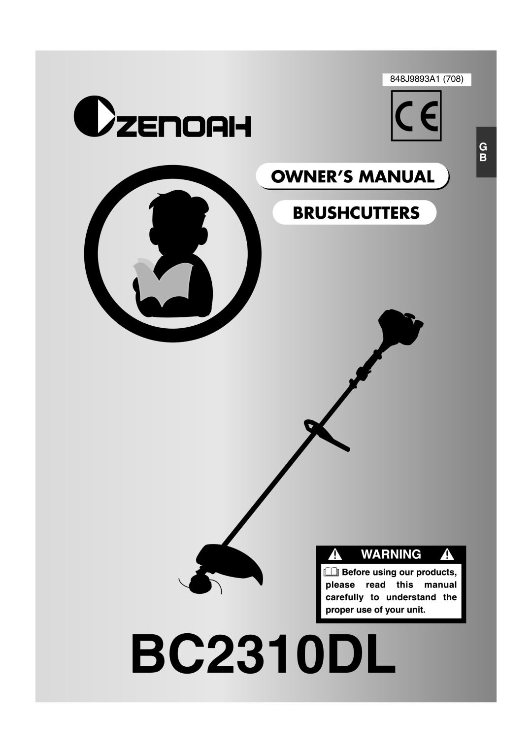 Zenoah BC2310DL owner manual 