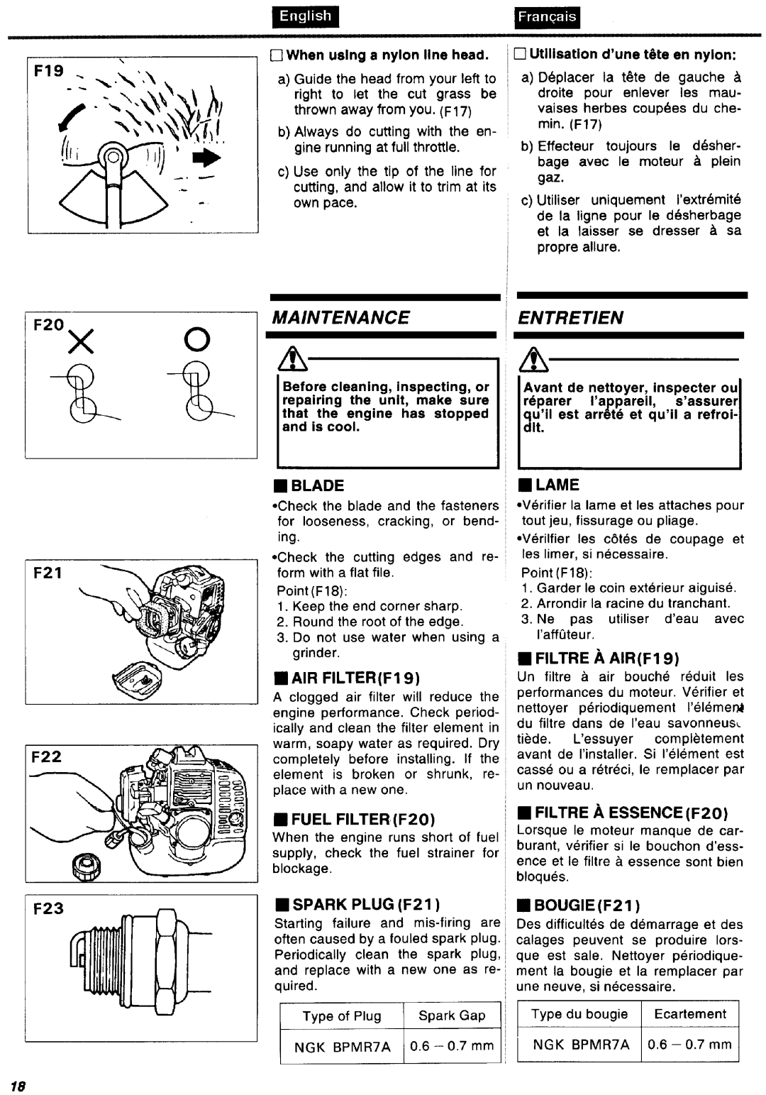 Zenoah BC2601DLM-1, BC2601DWM-1 manual 