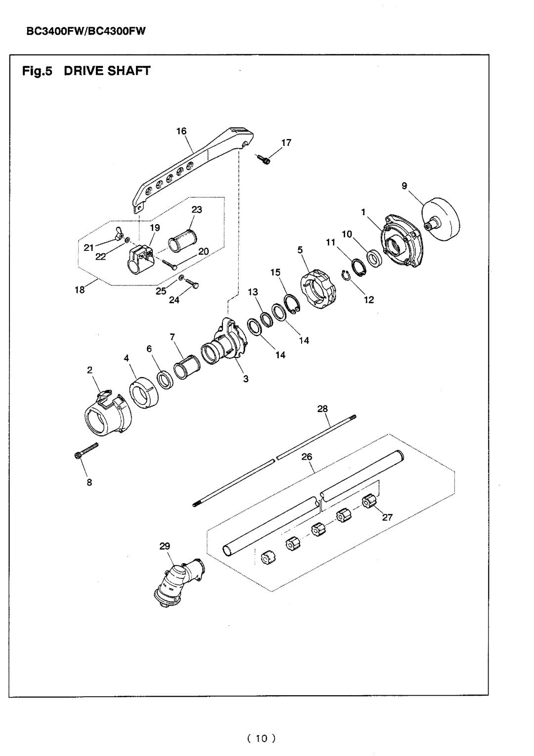 Zenoah BC3400FW, BC4300FW manual 