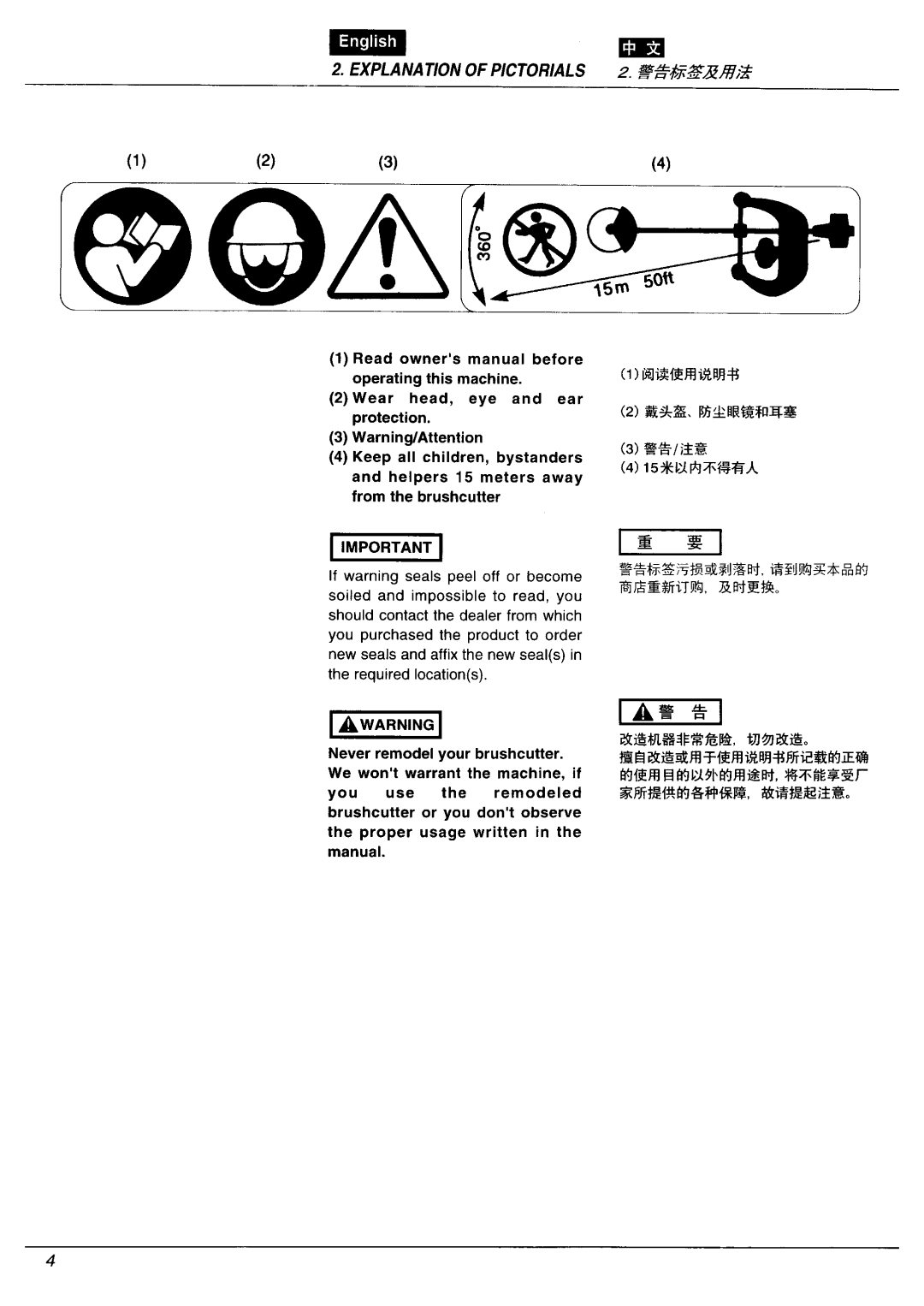 Zenoah BC3401FW manual 