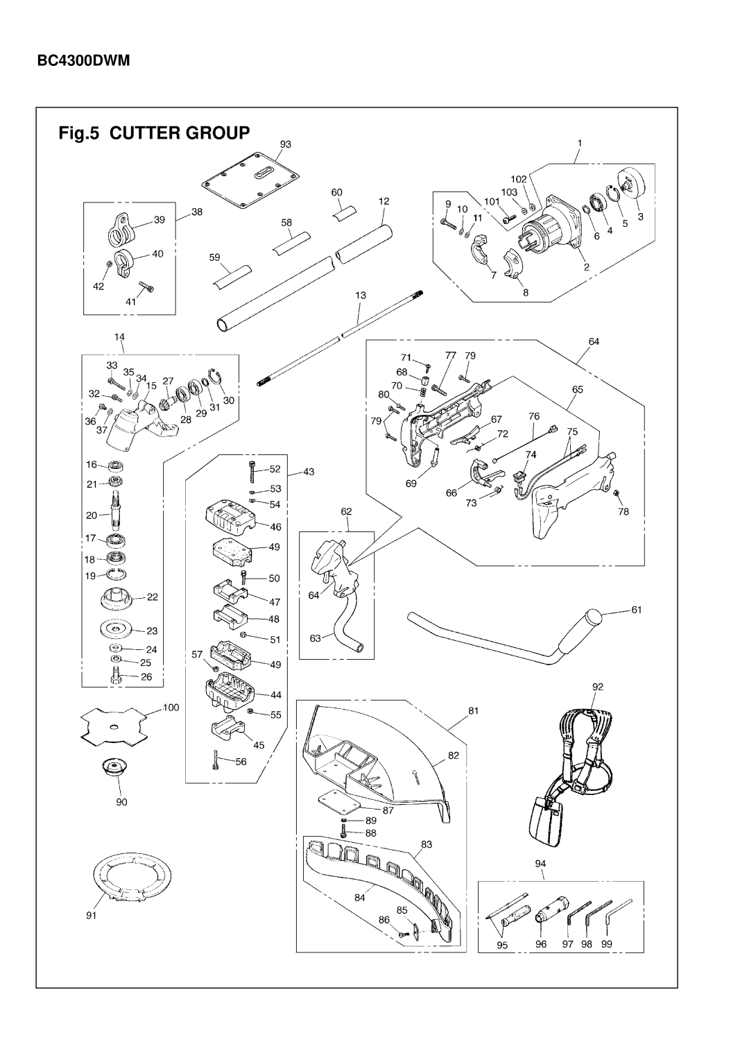 Zenoah BC3400DLM, BC4300DLM, BC3400DWM manual BC4300DWM 