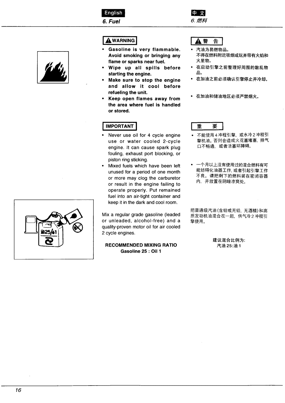 Zenoah BC4301FW manual 