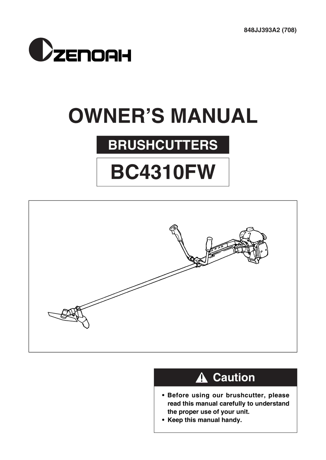 Zenoah BC4310FW owner manual 