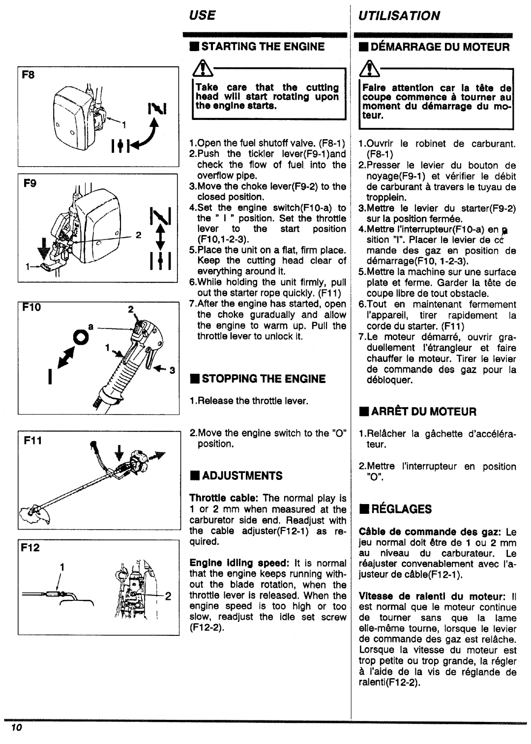 Zenoah BC531DWM, BC431DWM, BC530DWM, BC430DWM manual 