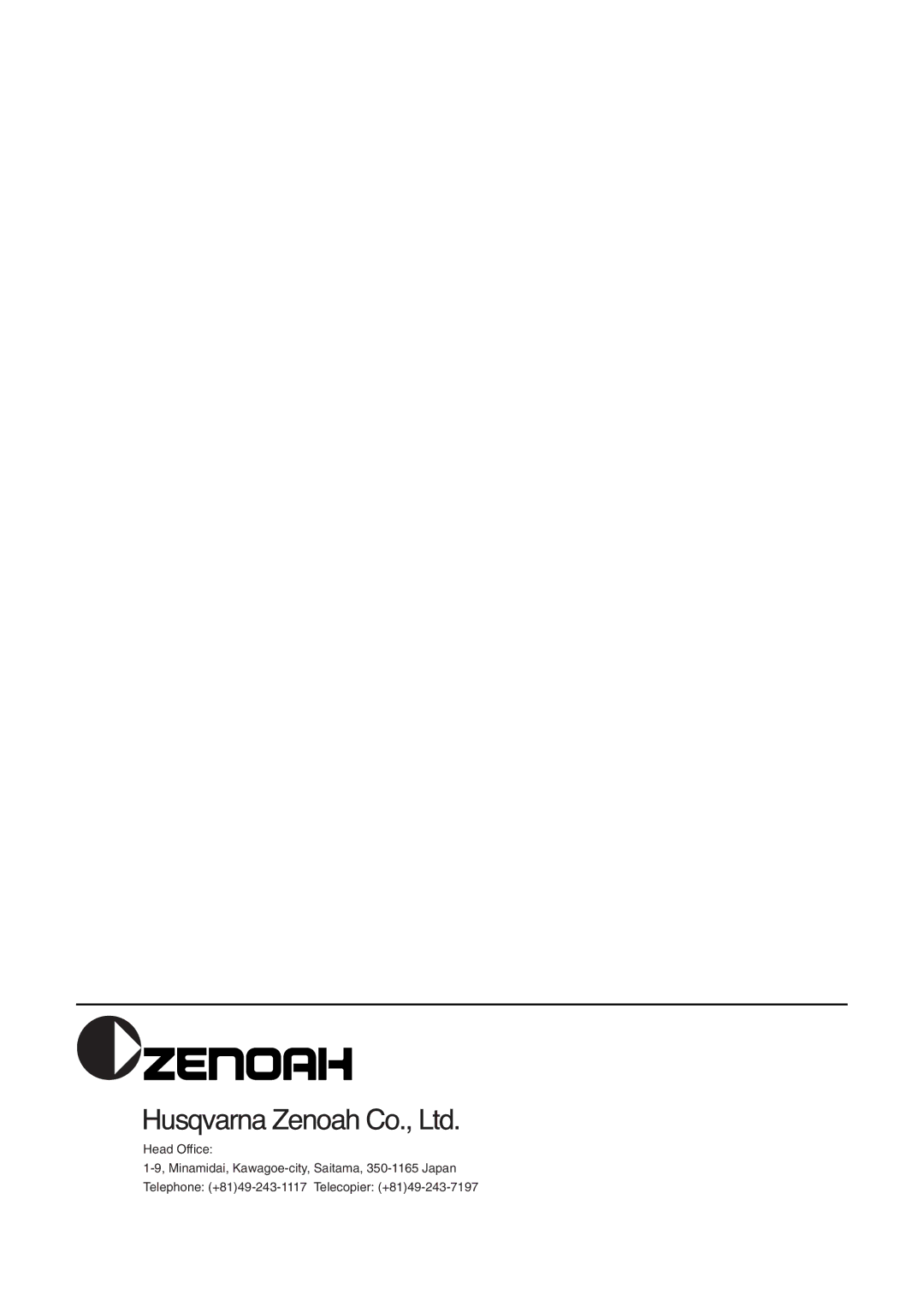 Zenoah BC4500DW owner manual 