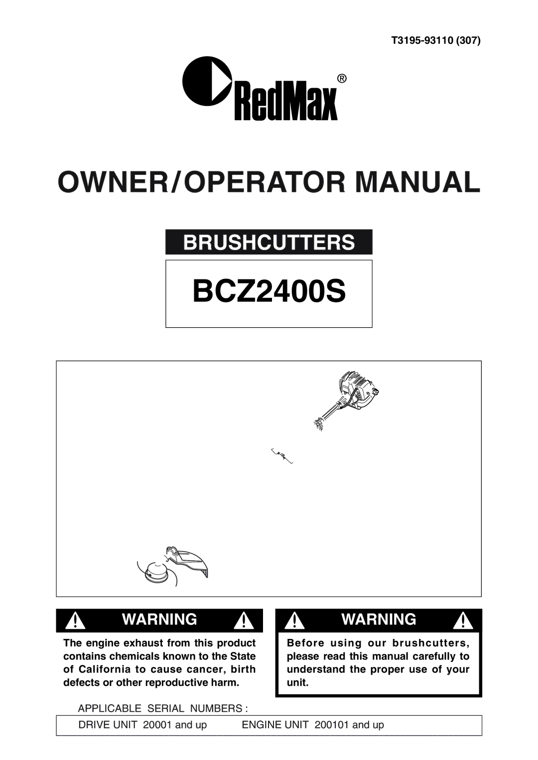 Zenoah BCZ2400S manual 