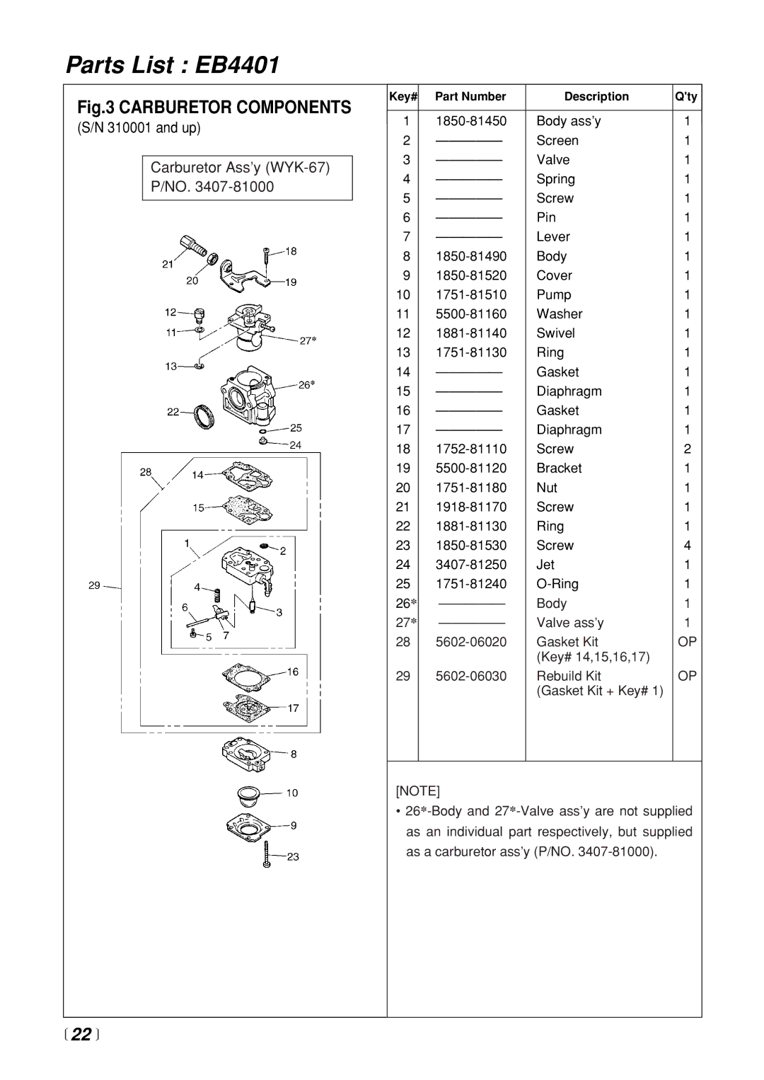 Zenoah EB4401 manual  22  