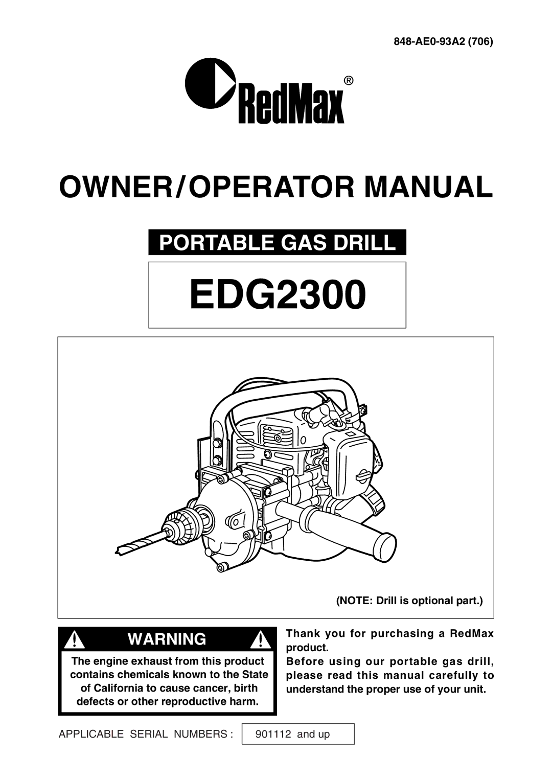 Zenoah EDG2300 manual 