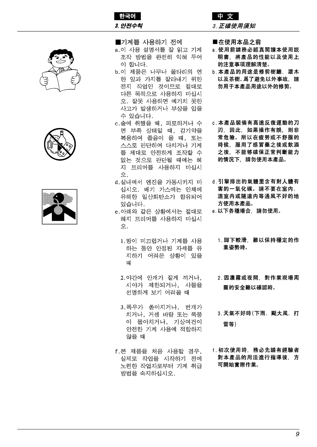 Zenoah EHT751S, EHT601D owner manual 