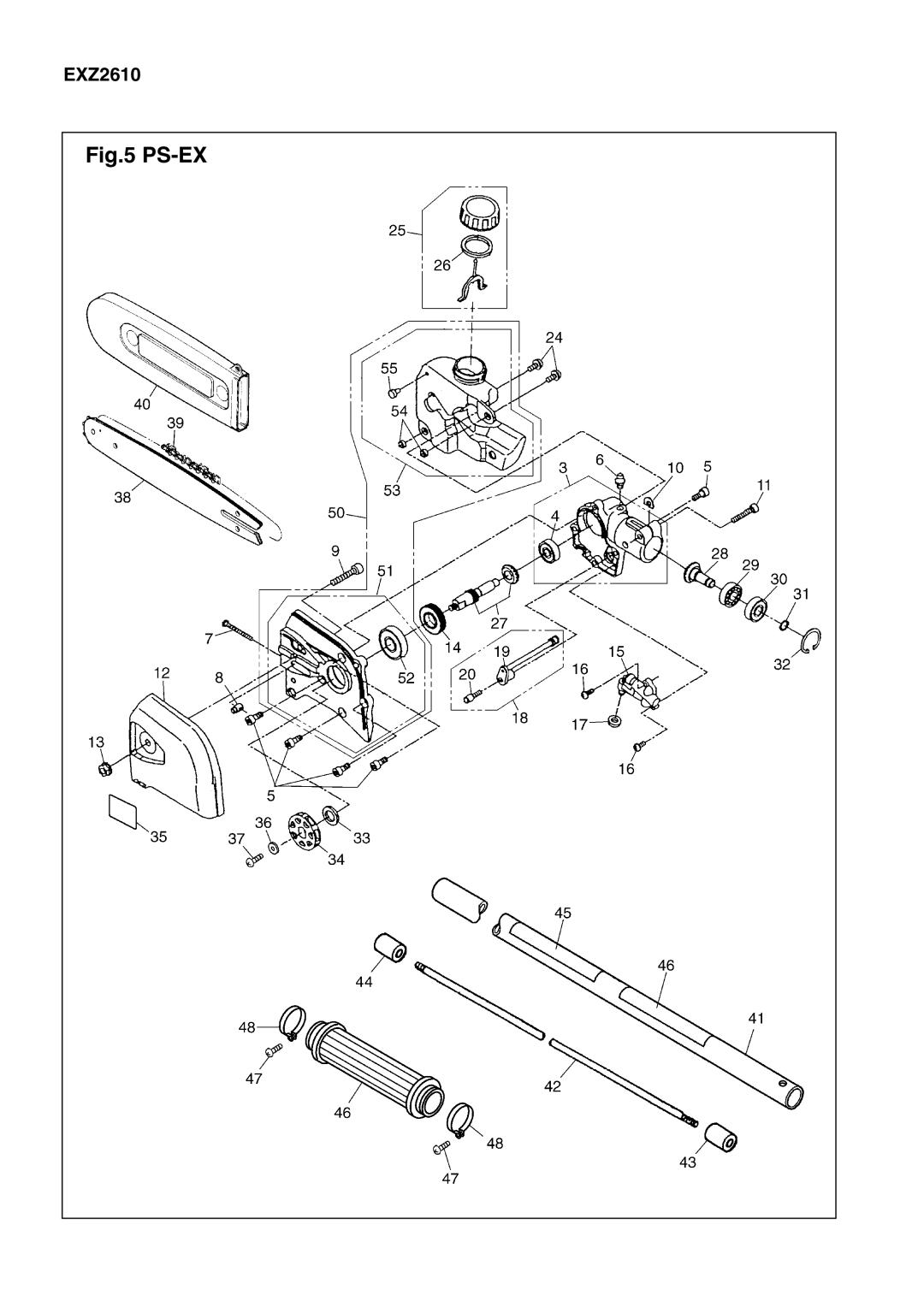 Zenoah EXZ2610, ENGINE, EX-BC, EXZ-PU, PS-EX (ATT), HE-EZ (ATT), LRT-EX (ATT), BC-EX manual Ps-Ex 