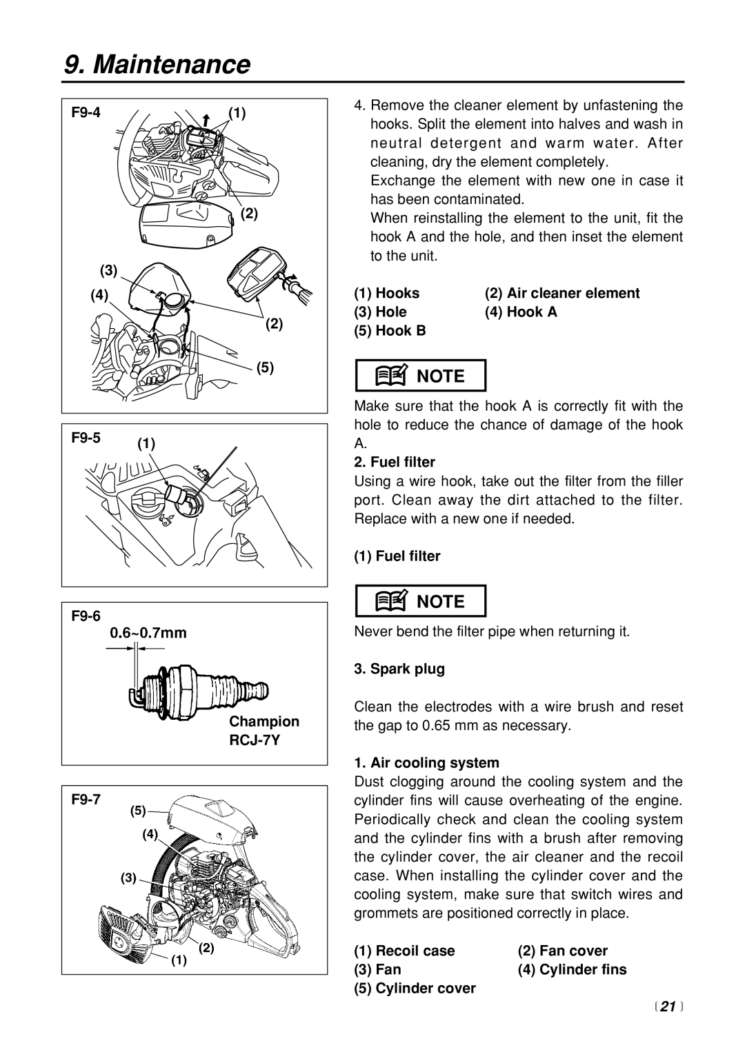 Zenoah G3200 manual RCJ-7Y 