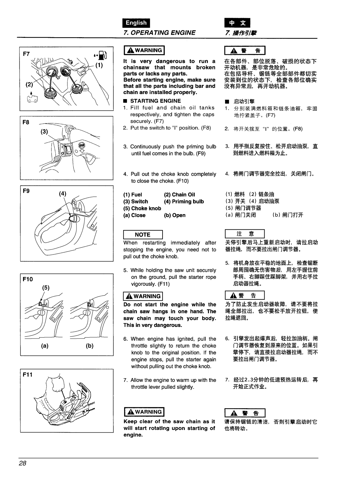 Zenoah G3300E manual 