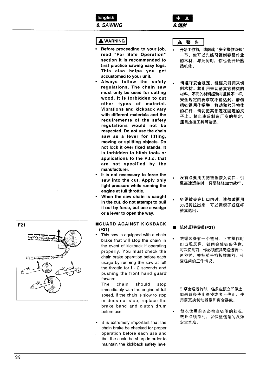 Zenoah G3300E manual 