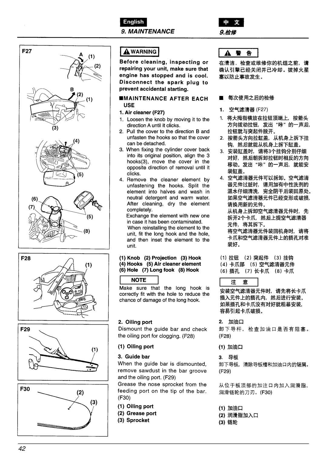 Zenoah G3300E manual 