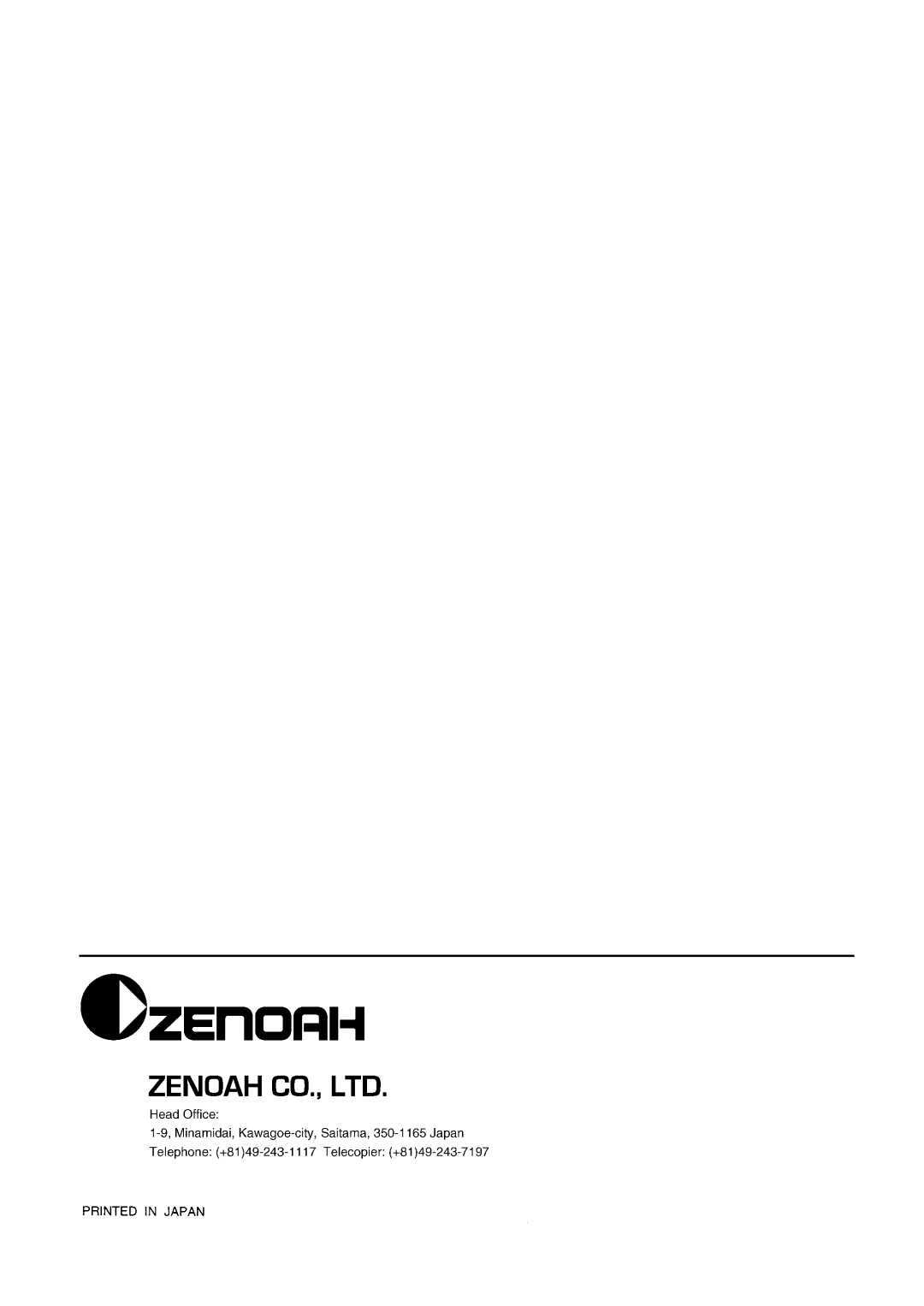 Zenoah G3300E manual 