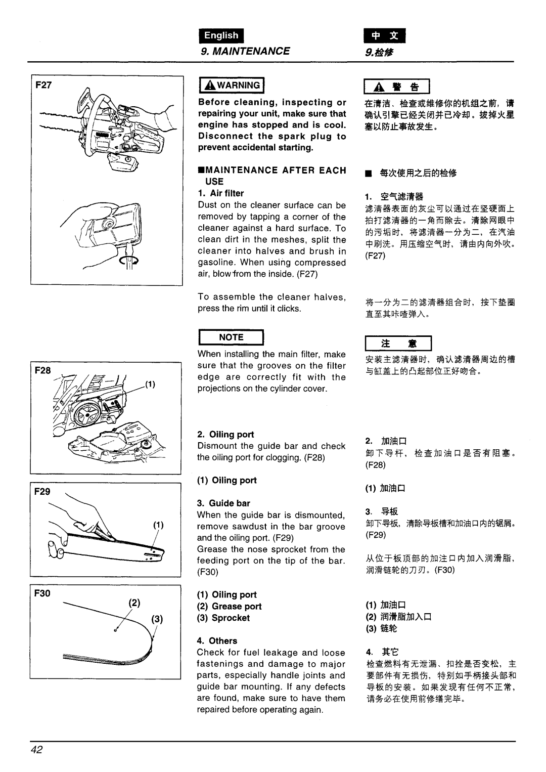 Zenoah G4100 manual 